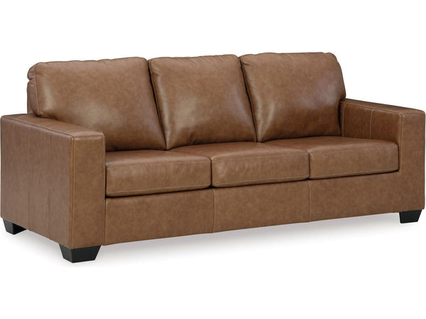 Bolsena Leather Sofa - Caramel 5560338 - Schleider Furniture & Mattress Company