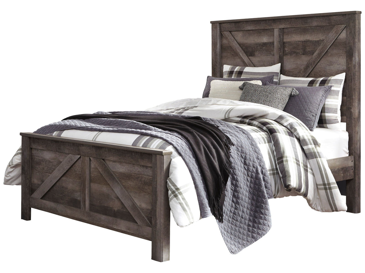 Wynnlow Crossbuck Posterl Footboard, Queen b440-54 - Schleider Furniture & Mattress Company