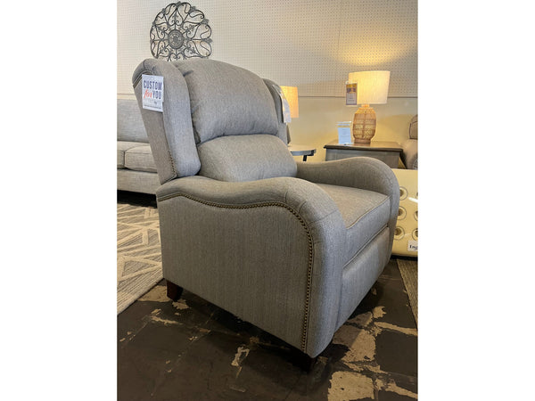Carolynne High Leg Recliner - Milo Pumice (Grey) - Schleider Furniture & Mattress Company