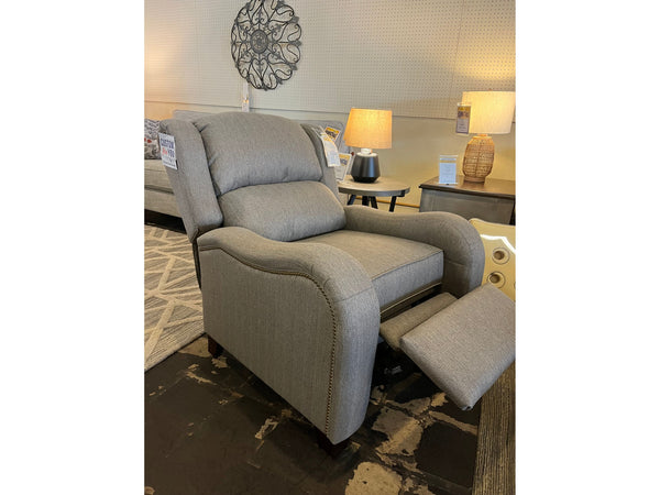 Carolynne High Leg Recliner - Milo Pumice (Grey) - Schleider Furniture & Mattress Company
