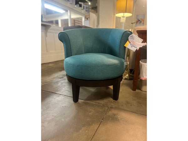 Attica Swivel Chair - Peacock - Schleider Furniture & Mattress Company