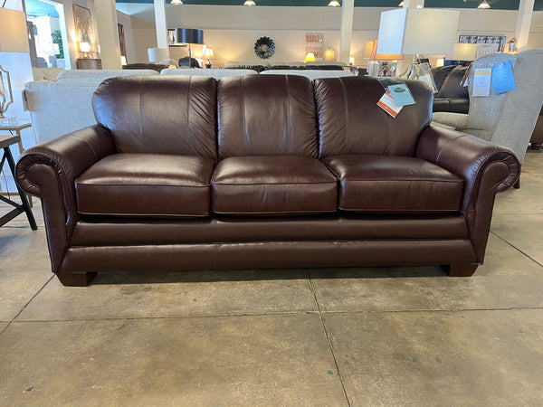 MACKENZIE LEATHER SOFA 87" 610435-BL981076 - Schleider Furniture & Mattress Company