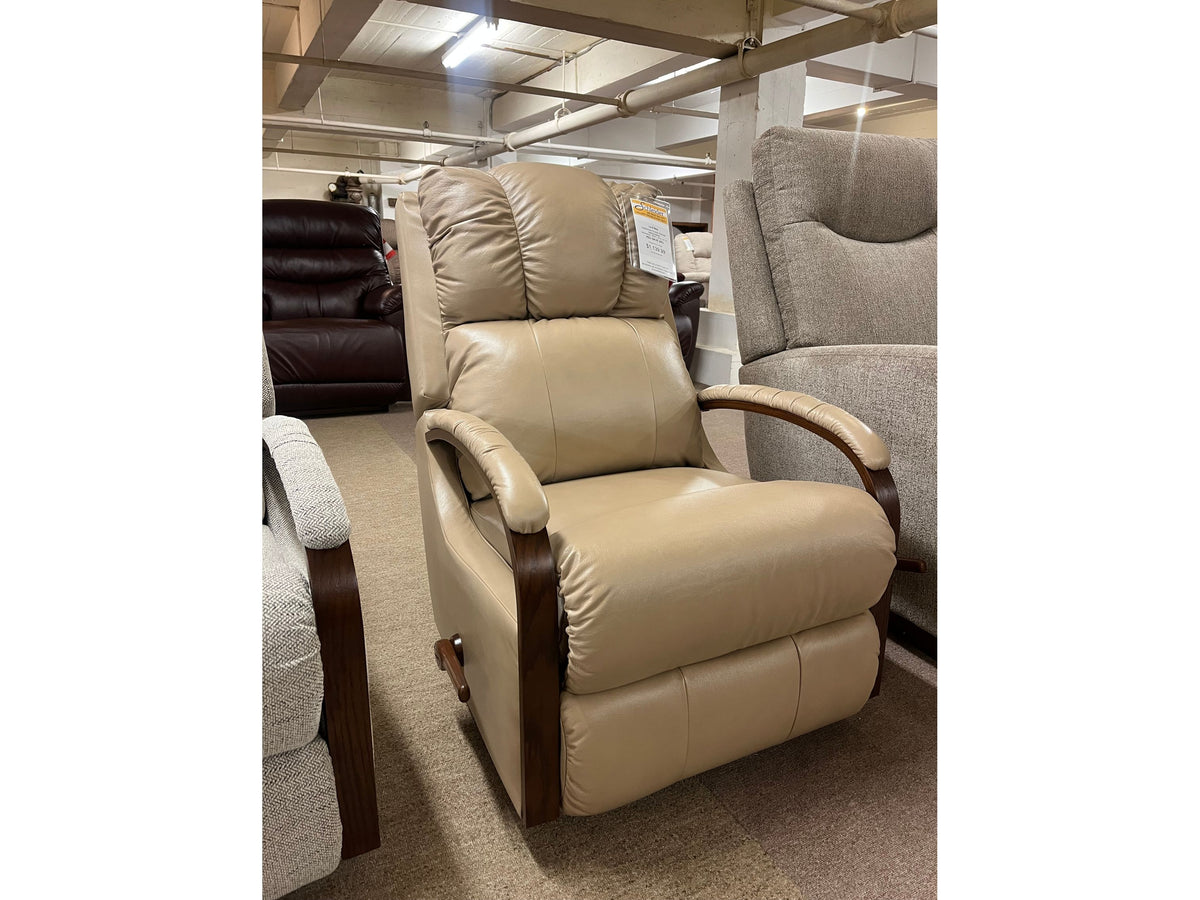 Harbortown Leather Rocking Recliner - Marshmallow  010799-BL981036 - Schleider Furniture & Mattress Company