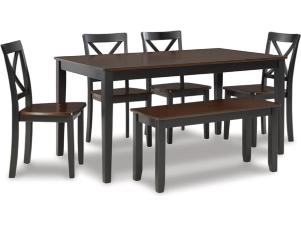 Larsondale Dining Set, 6-pc - Schleider Furniture & Mattress Company
