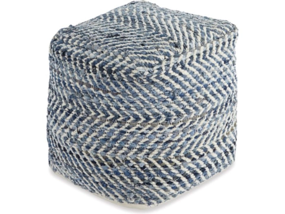 Chevron Pouf - Schleider Furniture & Mattress Company