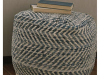 Chevron Pouf - Schleider Furniture & Mattress Company