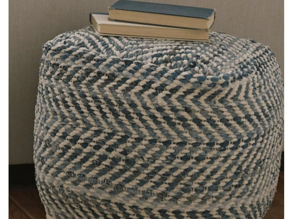 Chevron Pouf - Schleider Furniture & Mattress Company