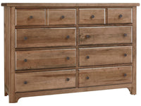 60-inch Dresser 800-002 Cool Farmhouse - Schleider Furniture & Mattress Company
