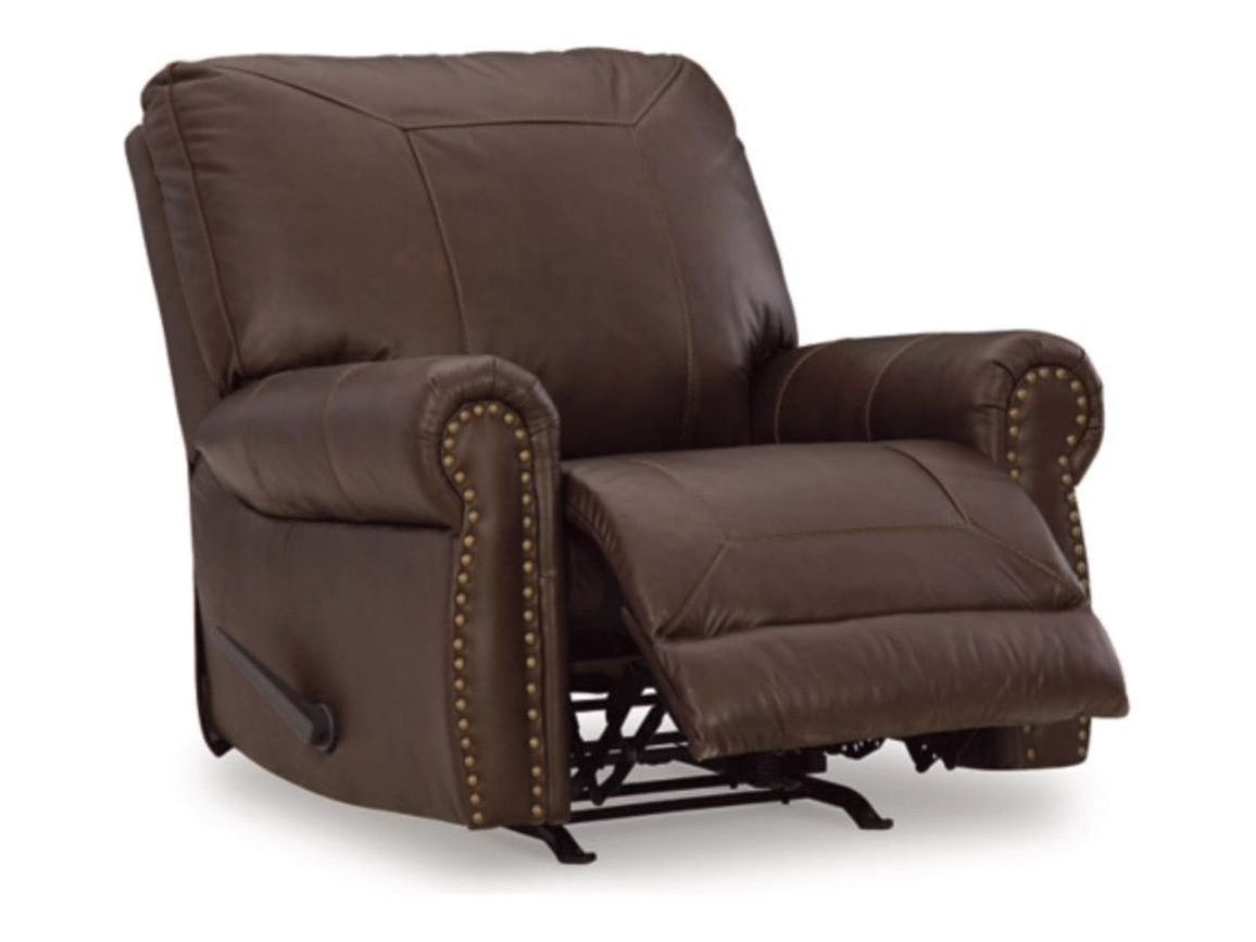 Colleton Leather Match Rocking Recliner - Brown 5210725 - Schleider Furniture & Mattress Company