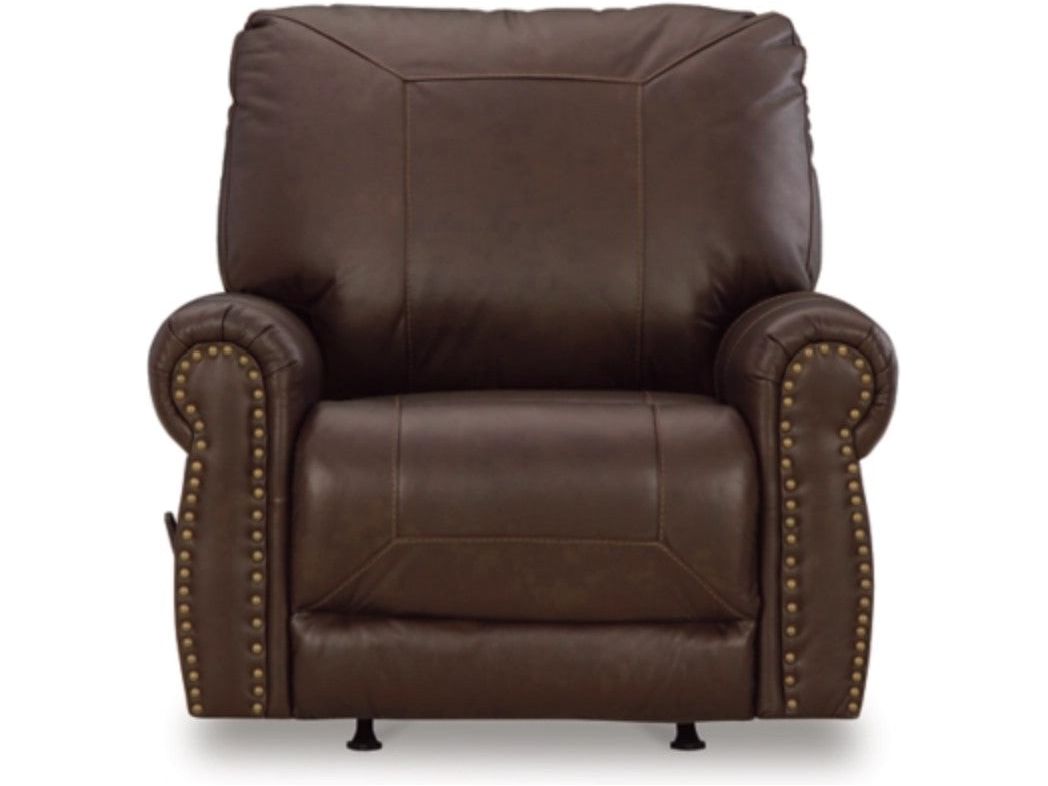 Colleton Leather Match Rocking Recliner - Brown 5210725 - Schleider Furniture & Mattress Company