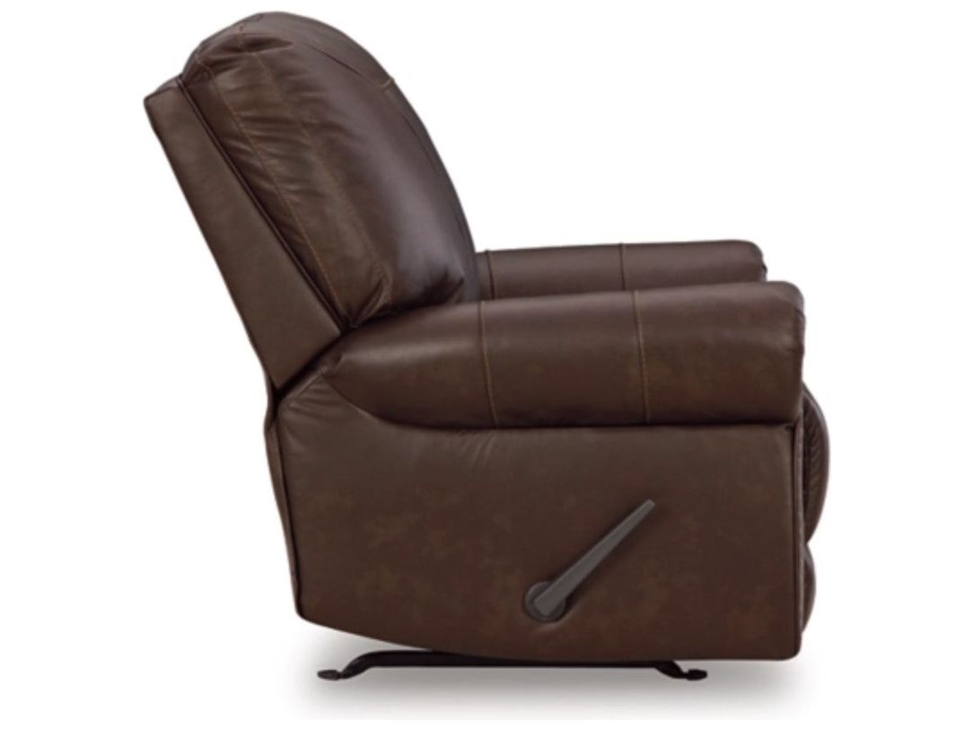 Colleton Leather Match Rocking Recliner - Brown 5210725 - Schleider Furniture & Mattress Company