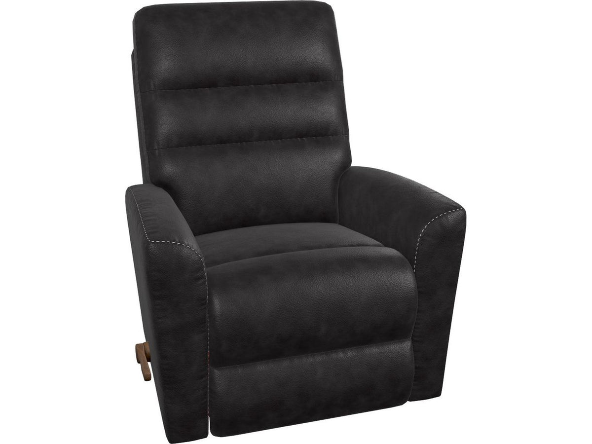 Liam Leather Rocker Recliner - Dark Brown 010786-LB184978 - Schleider Furniture & Mattress Company