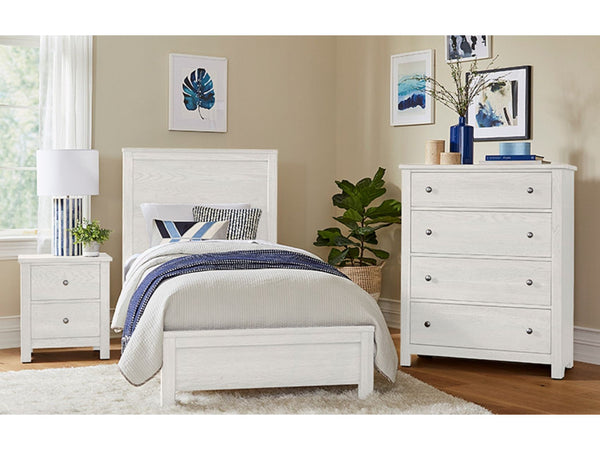 16-226 Nightstand Fundamentals - White - Schleider Furniture & Mattress Company