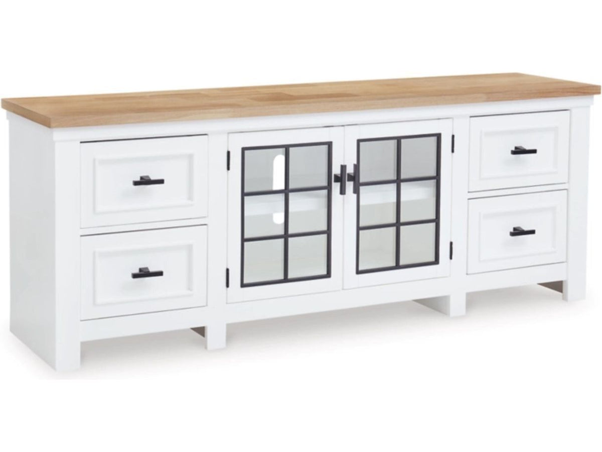ASHBRYN EX-LRG TV STAND W844-68 - Schleider Furniture & Mattress Company