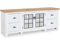 ASHBRYN EX-LRG TV STAND W844-68 - Schleider Furniture & Mattress Company