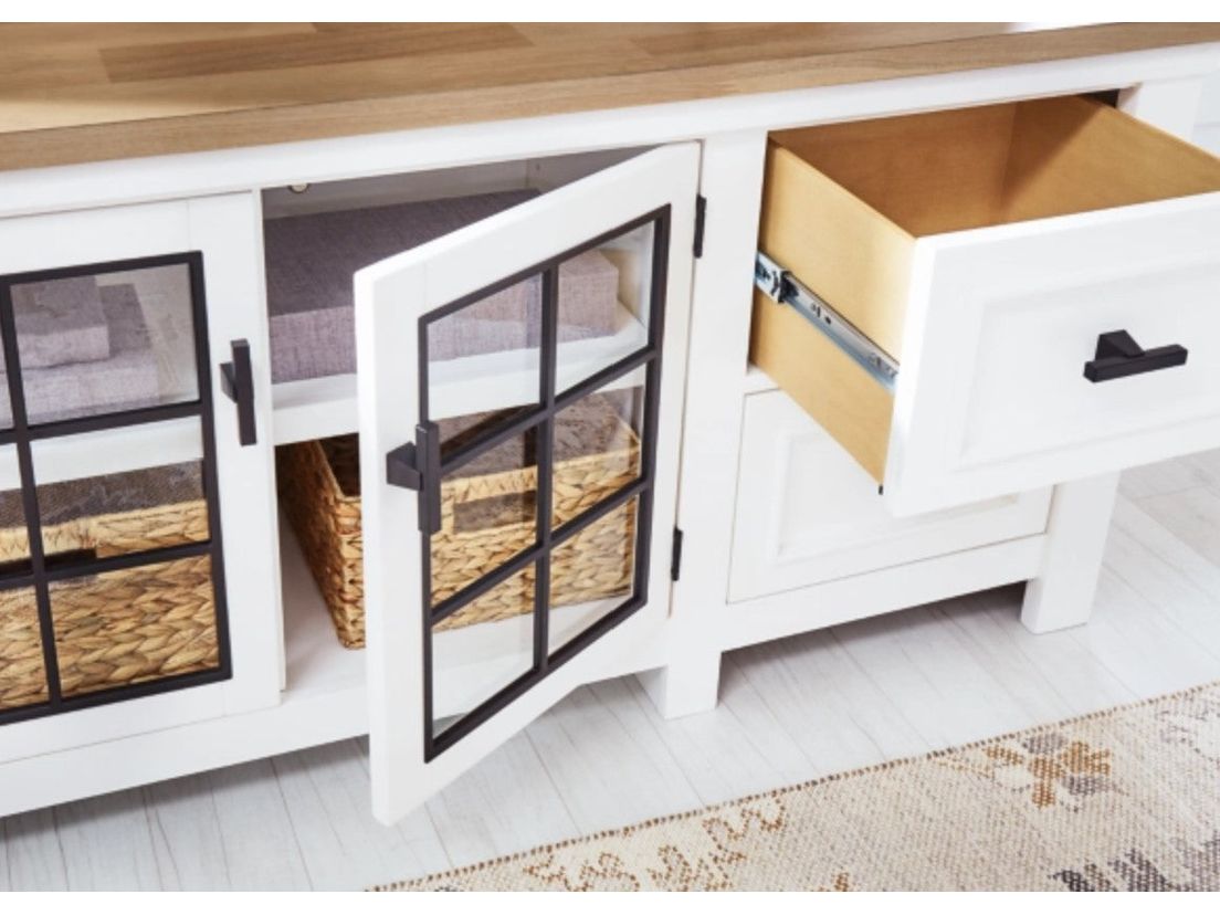 ASHBRYN EX-LRG TV STAND W844-68 - Schleider Furniture & Mattress Company