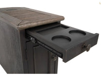 T736-7 End Table with Outlets and Cupholders - Schleider Furniture & Mattress Company