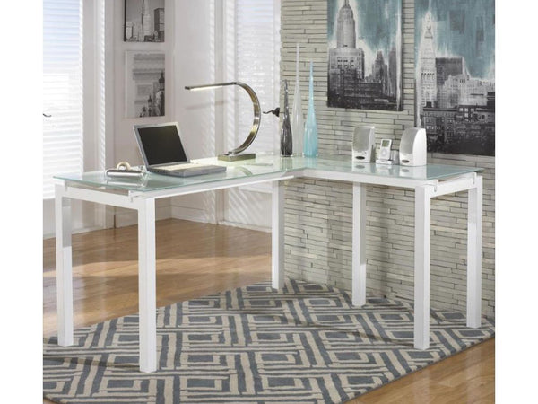 Baraga Home Office L-Desk - Schleider Furniture & Mattress Company