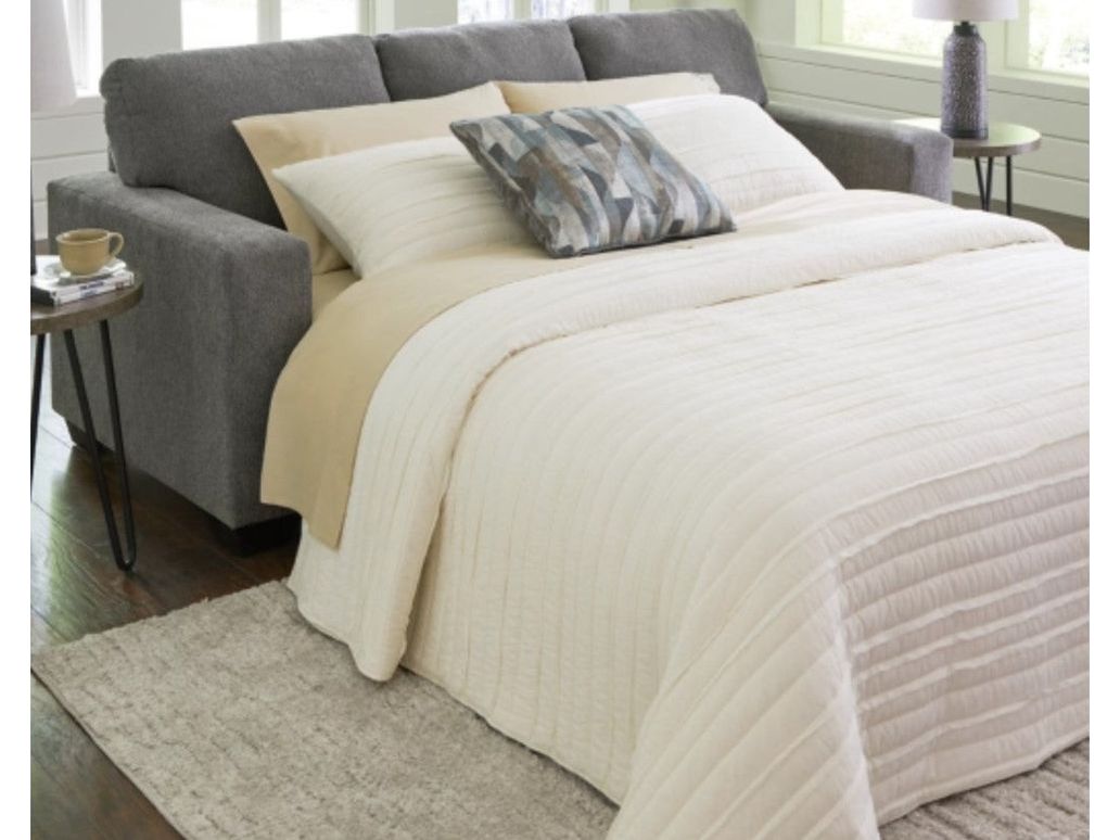 DELTONA QUEEN SLEEPER 5120539 GRAPHITE - Schleider Furniture & Mattress Company