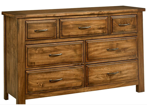 118-003 MAPLE ROAD DRESSER - COLOR: ANTIQUE AMISH - Schleider Furniture & Mattress Company