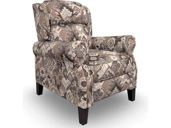 0LP20E-D33226 Power Reclining Joanna Hi-Leg Recliner - Slate - Schleider Furniture & Mattress Company