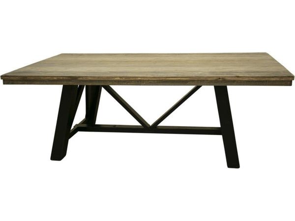 IFD "LOFT BROWN" 7 PC DINING SET - Schleider Furniture & Mattress Company