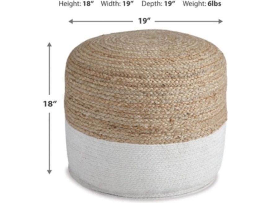 A1000420 Sweed Valley Pouf - Schleider Furniture & Mattress Company