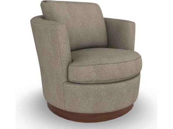 2998_DW-26729 Tina Swivel with Wooden Base - Schleider Furniture & Mattress Company