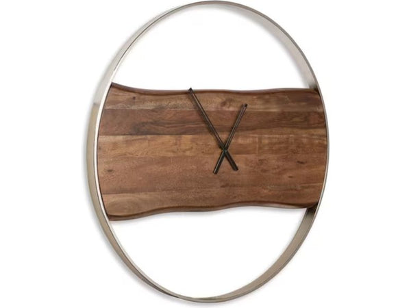 A8010198 Panchali Wall Clock - Schleider Furniture & Mattress Company