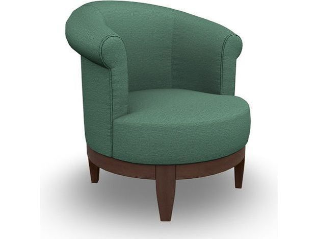 Attica Swivel Chair - Peacock - Schleider Furniture & Mattress Company