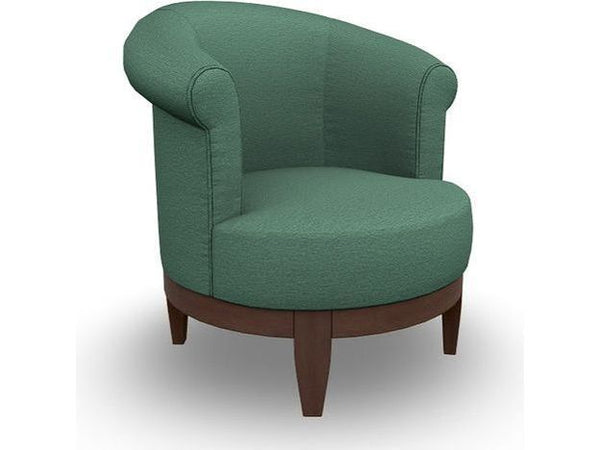 Attica Swivel Chair - Peacock - Schleider Furniture & Mattress Company