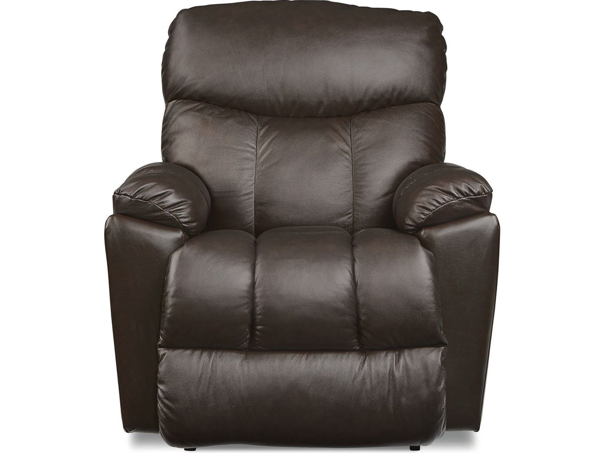 Morrison Leather Rocking Recliner - Dark Brown 010766-LB159379 - Schleider Furniture & Mattress Company