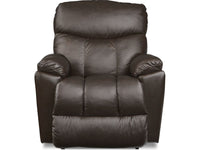 Morrison Leather Rocking Recliner - Dark Brown 010766-LB159379 - Schleider Furniture & Mattress Company