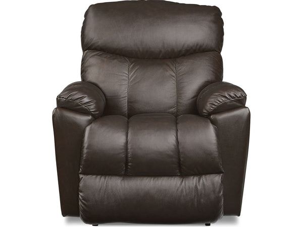Morrison Leather Rocking Recliner - Dark Brown 010766-LB159379 - Schleider Furniture & Mattress Company