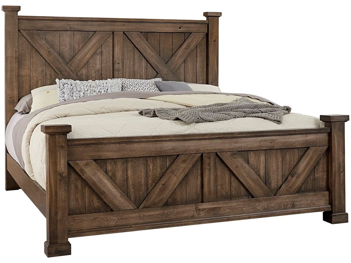 Cool Rustic X-Bed - King_Artisan and Post_brenham.