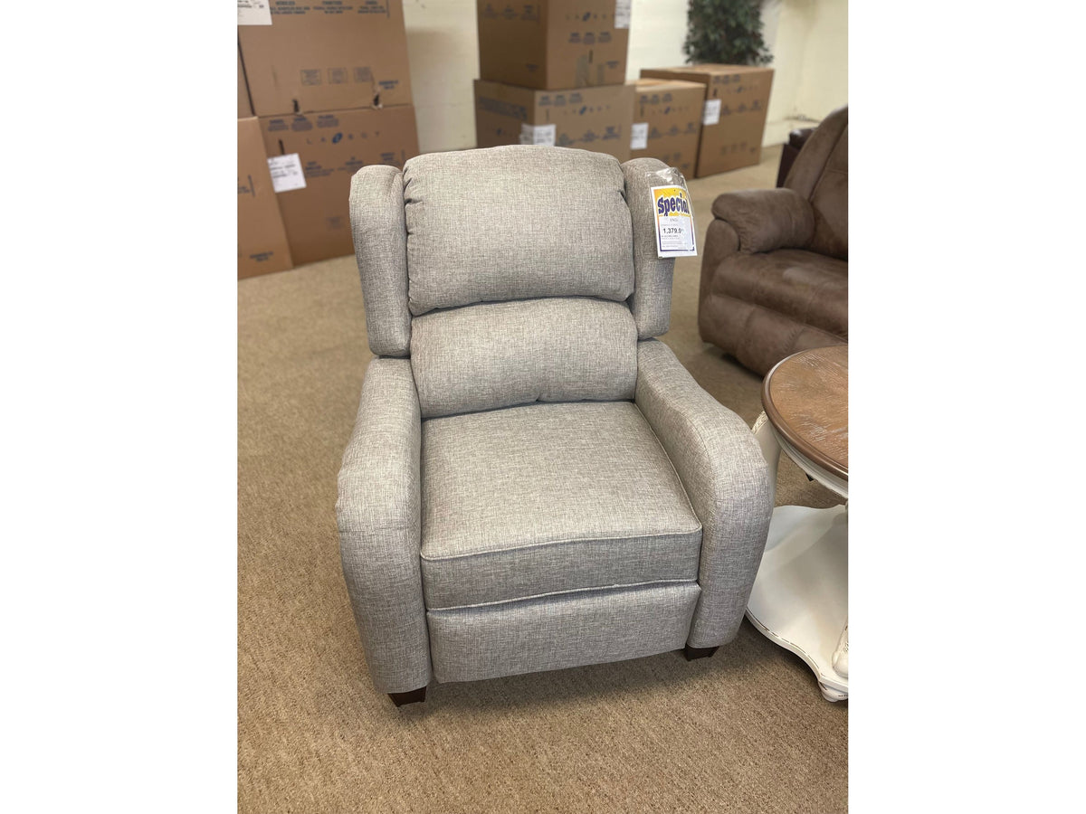 Carolynne High-Leg Recliner - Grande Pewter  193031R-FK-GRAPEW - Schleider Furniture & Mattress Company