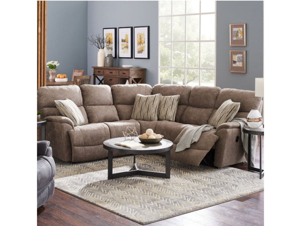 Trouper Reclining Sectional, 3-Piece or 4-Piece - Schleider Furniture & Mattress Company