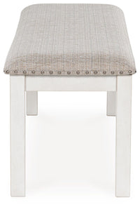 Robbinsdale - Large Upholstered Dining Room Bench - Antique White