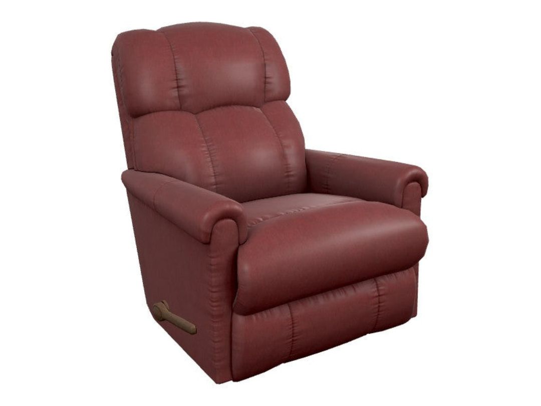 Pinnacle Leather Rocking Recliner - Wine (Burgundy) 010512-BL981007