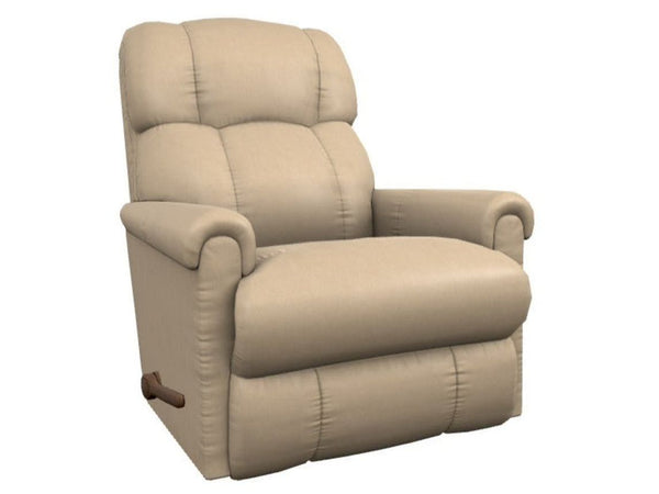 Pinnacle Leather Rocking Recliner - Marshmallow 010512-BL981036 - Schleider Furniture & Mattress Company 