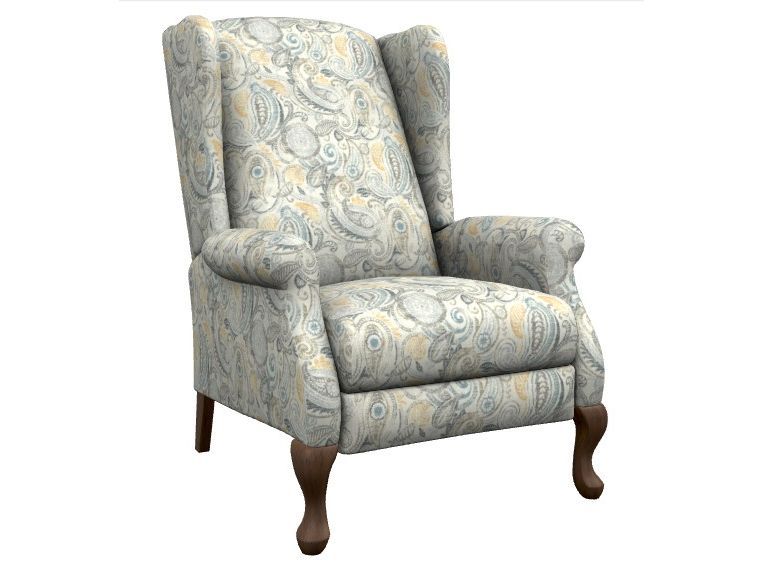 Kimberley High Leg Recliner - Serenity (patterned) 028916-E179085 - Schleider Furniture & Mattress Company 