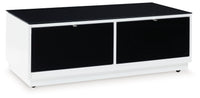 Gardoni - Rectangular Cocktail Table - White / Black