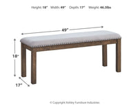 Moriville - Upholstered Bench - Beige