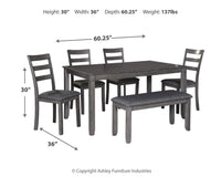 Bridson - RECT DRM Table Set (Set of 6) - Gray