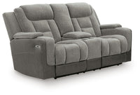 Mixed Motion - Power Reclining Loveseat With Console / Adjustable Headrest