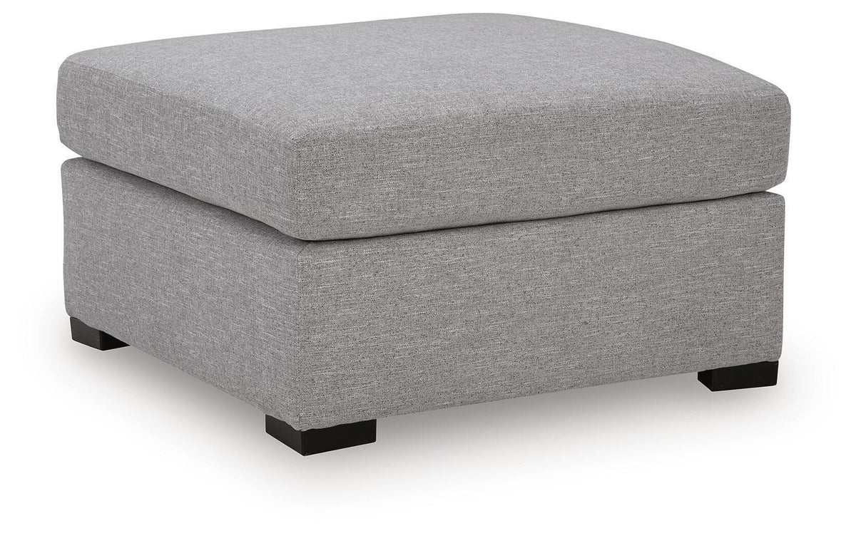 UrbanCrest - Oversized Accent Ottoman - Pewter