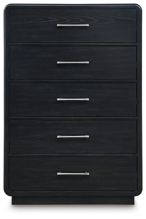 Rowanbeck - Five Drawer Chest - Black