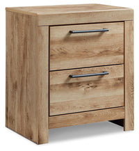 Hyanna - Two Drawer Night Stand - Tan Brown