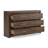 Janfyn - Six Drawer Dresser - Brown