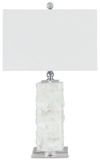 Malise - Alabaster Table Lamp  - White